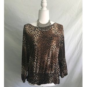 Leopard Blouse Long Sleeve